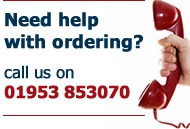 Need help ordering? Call us on 01953 853070
